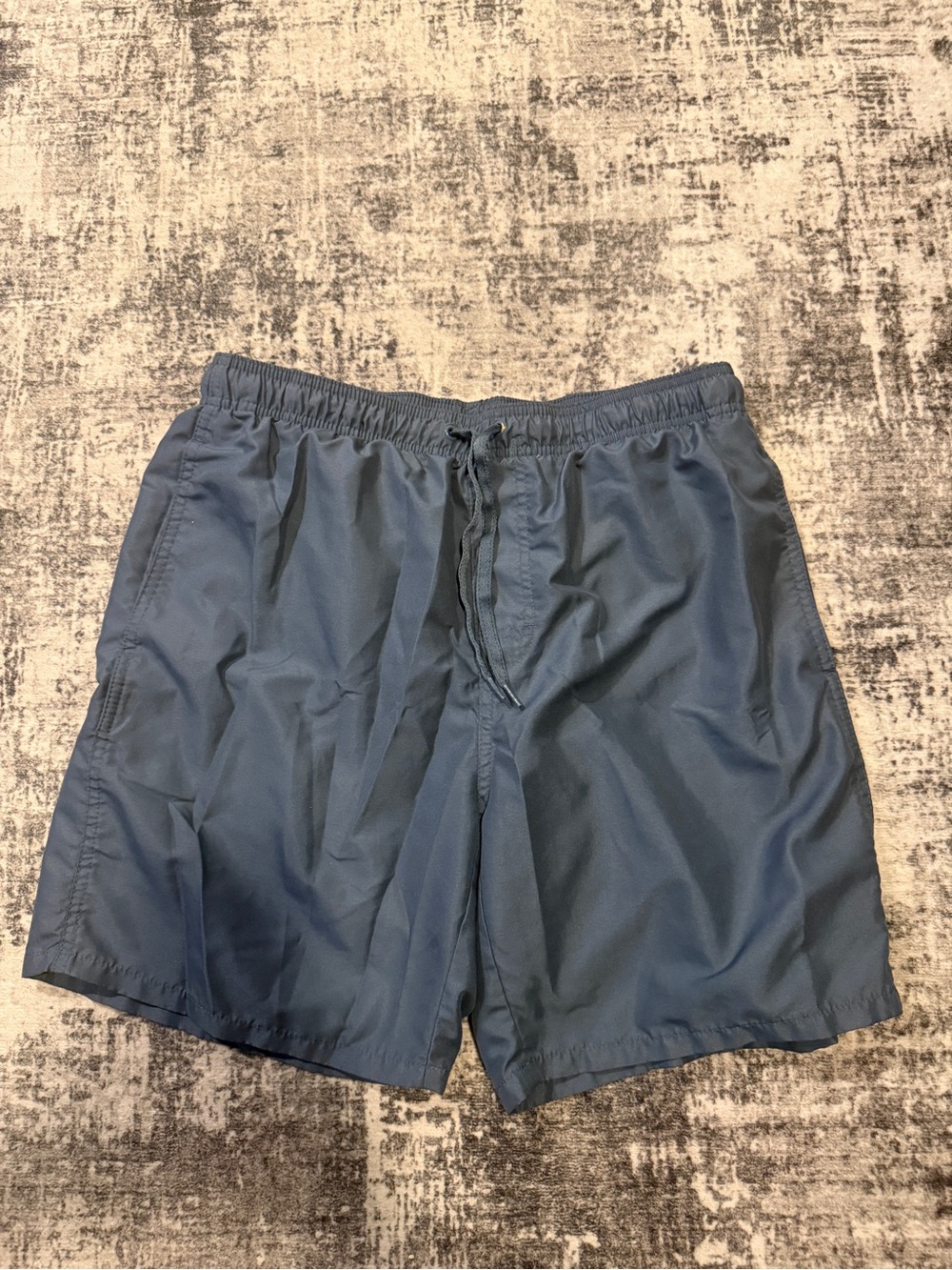 Old Navy Men’s Swim Trunks Charcoal Gray with Drawstring and Pockets - Size M